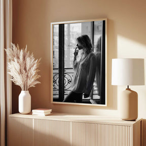 Smoking By the Window Poster