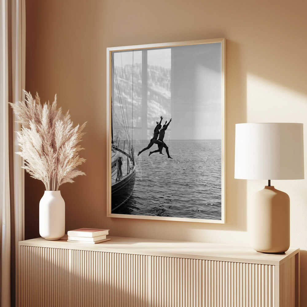Jumping From a Boat Poster