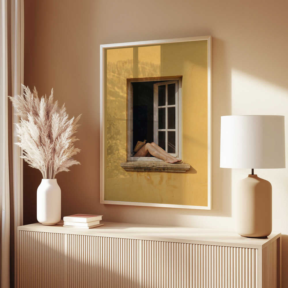 Reading By the Window Poster
