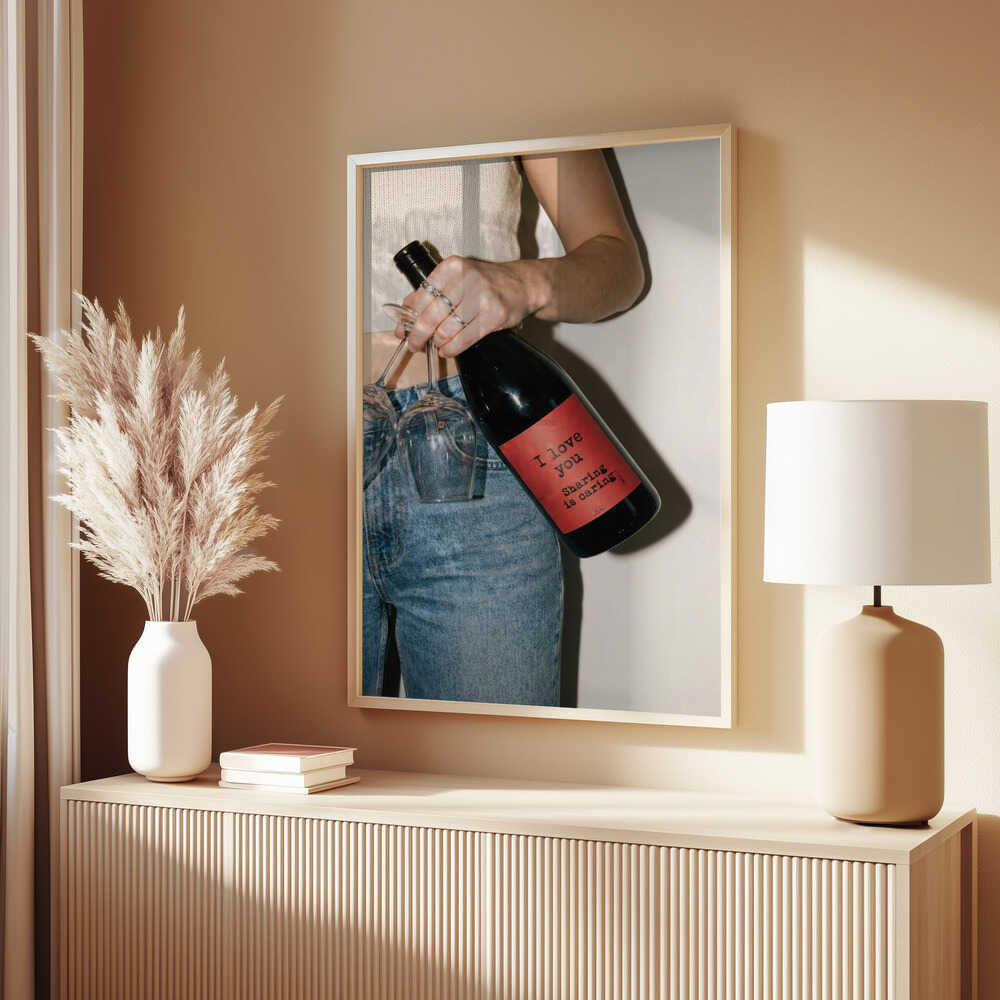 Love and a Bottle of Wine Poster
