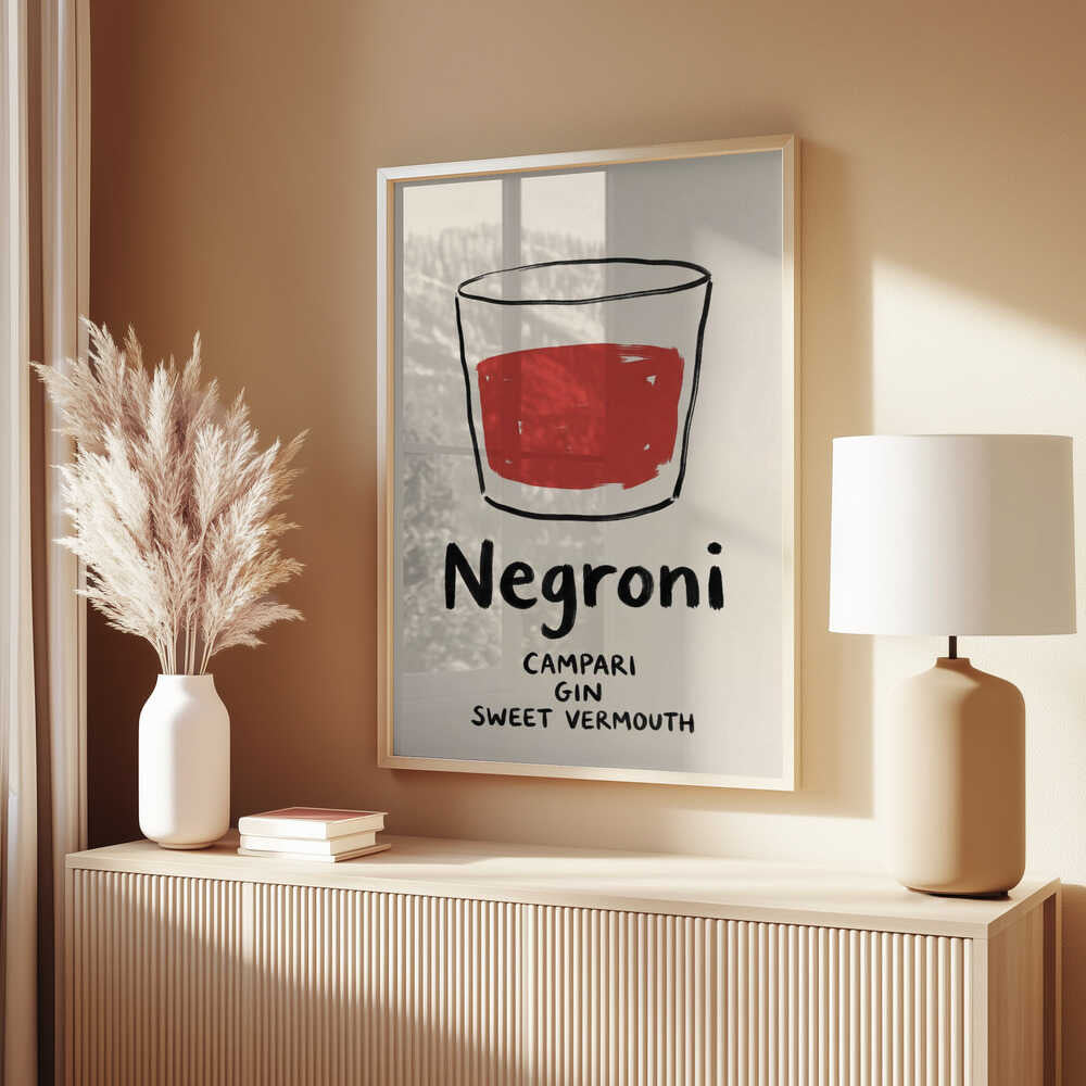 Negroni Sketch Poster