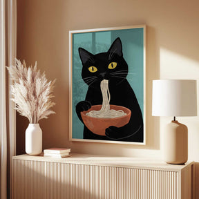 Noodle Cat No 2 Poster