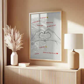 Handhjärta &amp; styrkekramar Poster