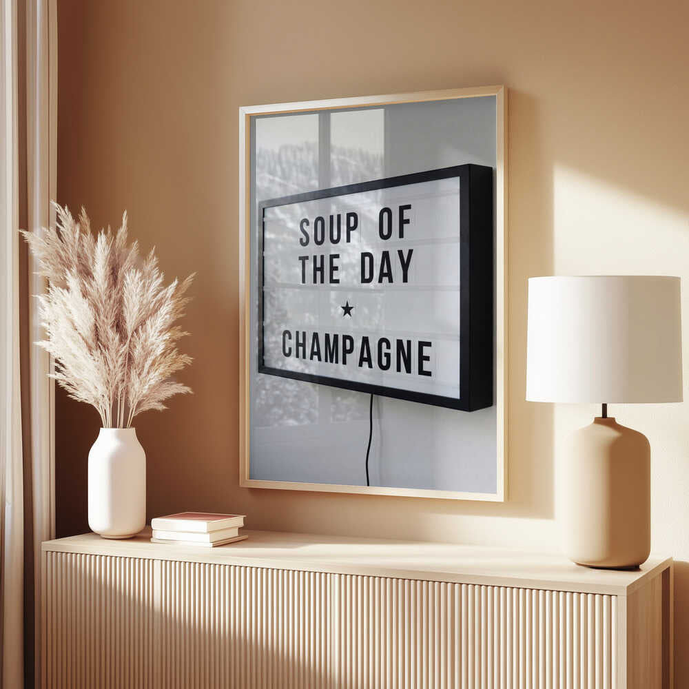 Soup of the Day Sign Poster
