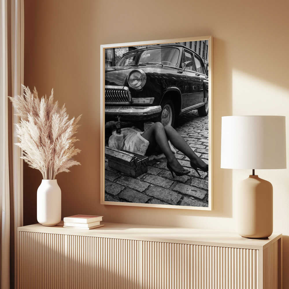 Fixing the Car Poster