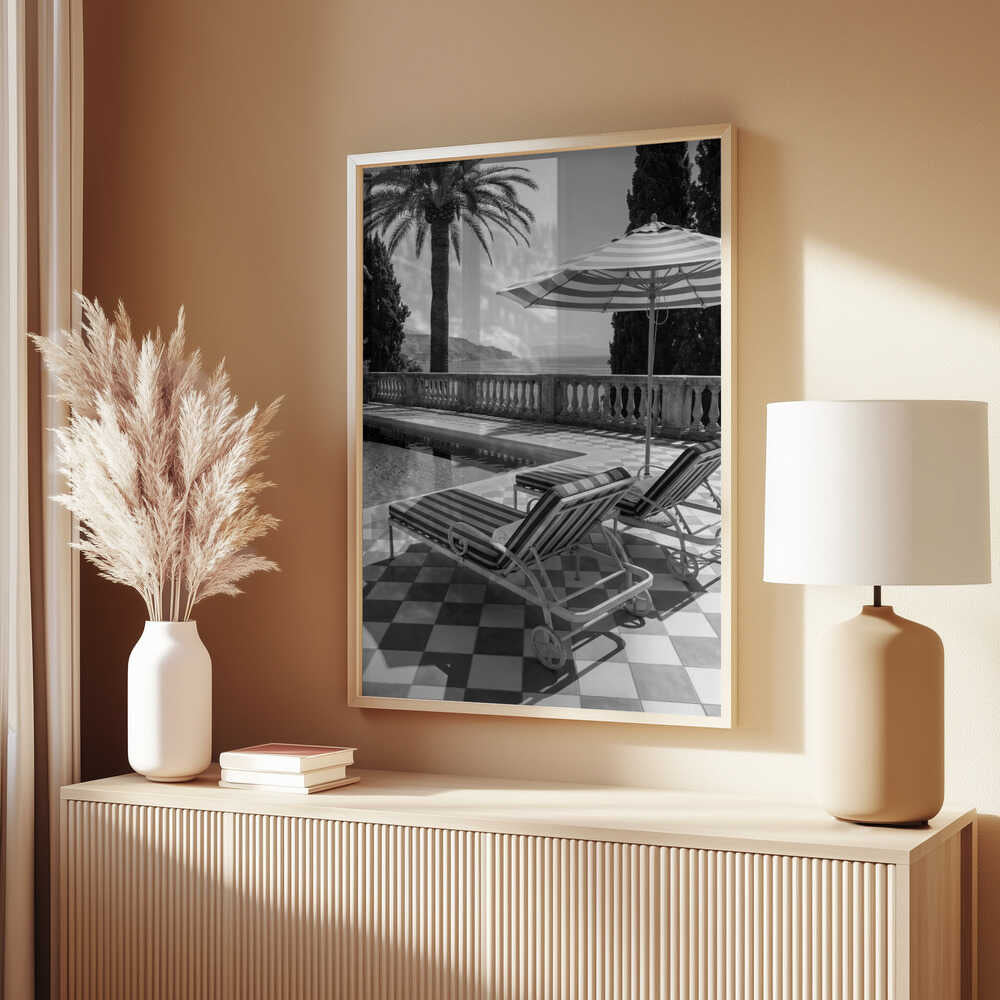 Sunbeds At the Beach Villa Poster