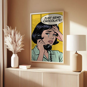 Just Send Chocolate Poster