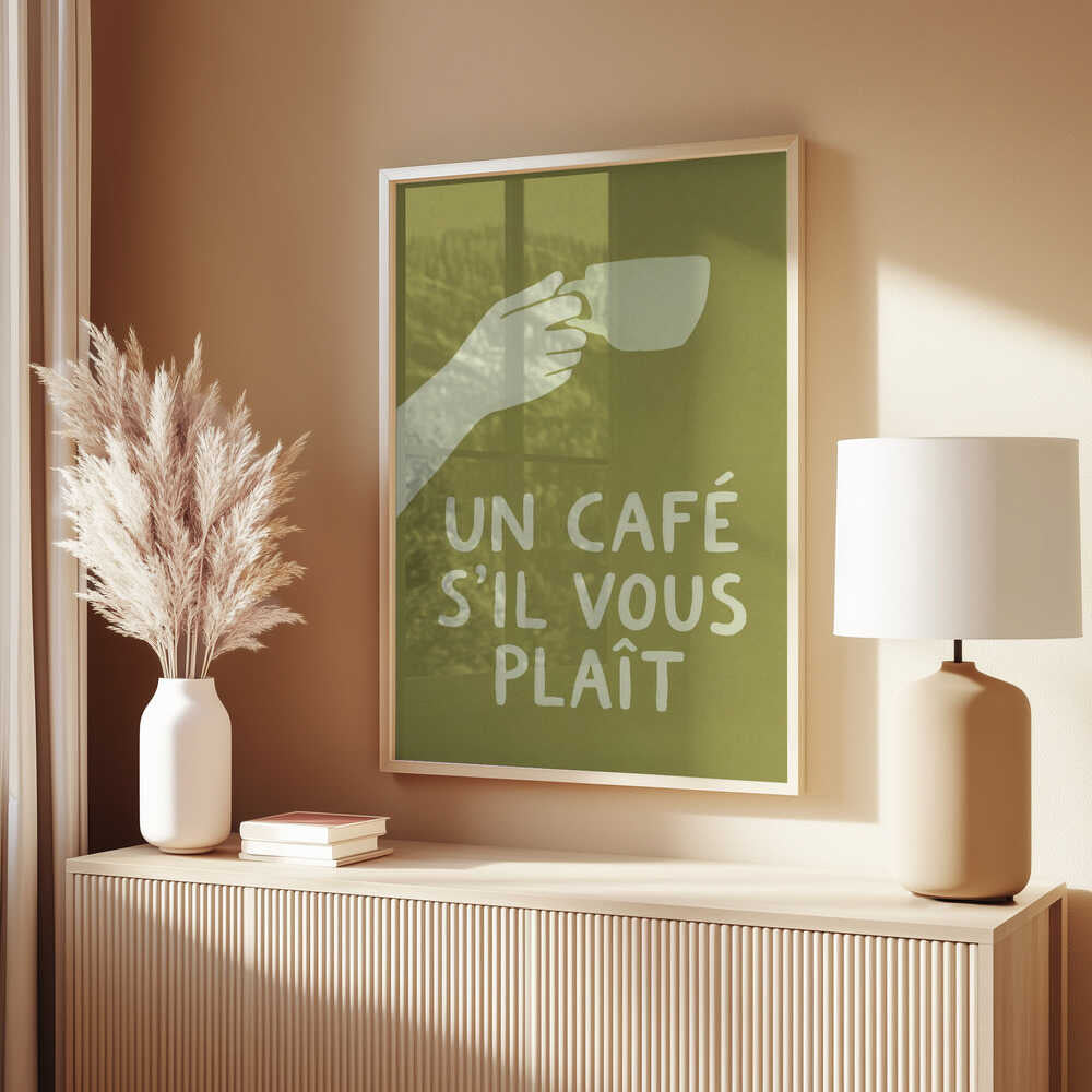 Un Café S'il Vous Plait Poster