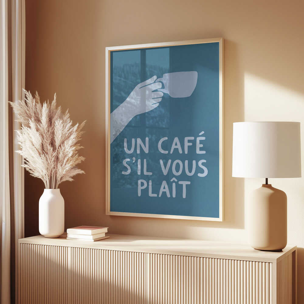 Un Café S'il Vous Plait Poster