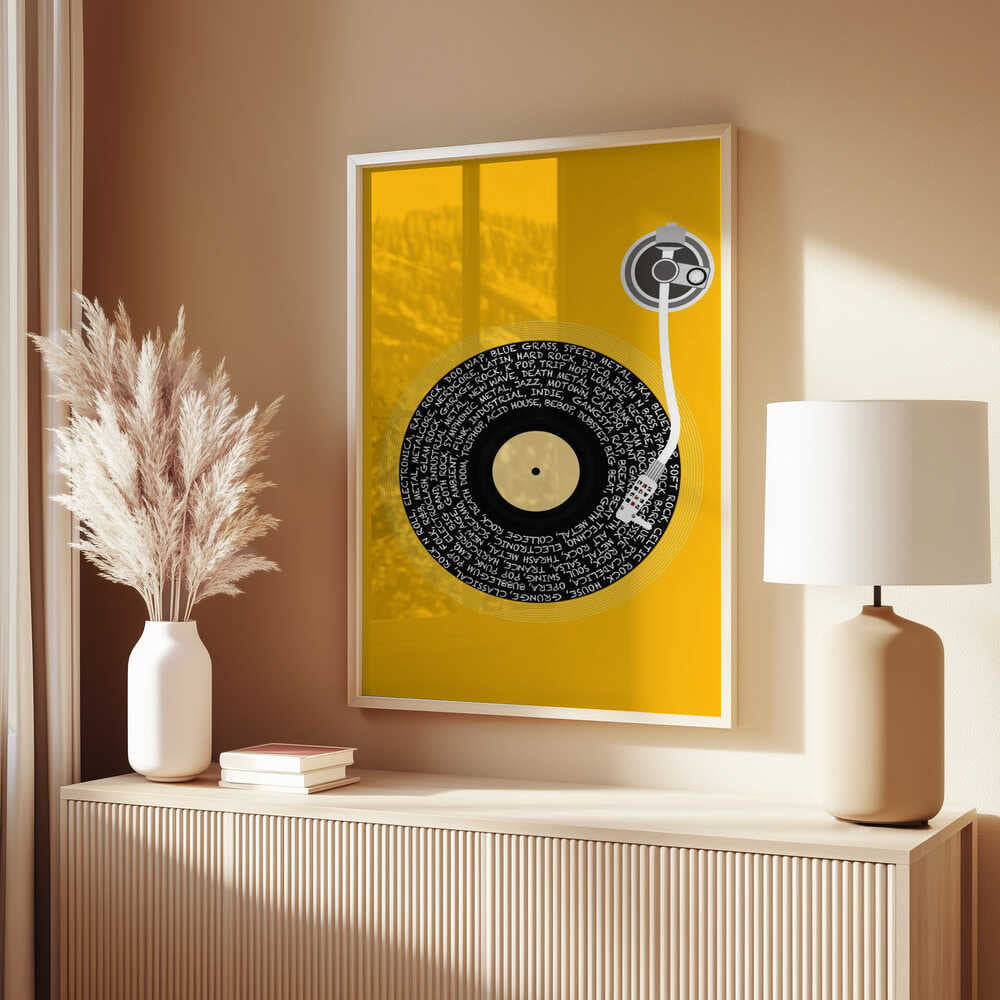 Spinning Vinyl Orange.png Poster