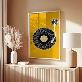 Spinning Vinyl Orange.png Poster