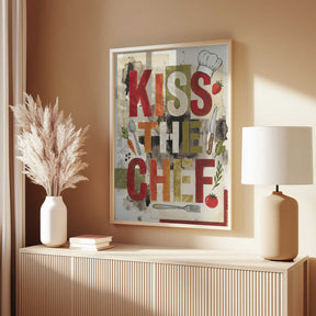 Kiss The Chef Kitchen Poster