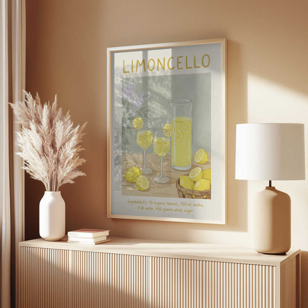 Limoncello Lemon Refreshment Poster