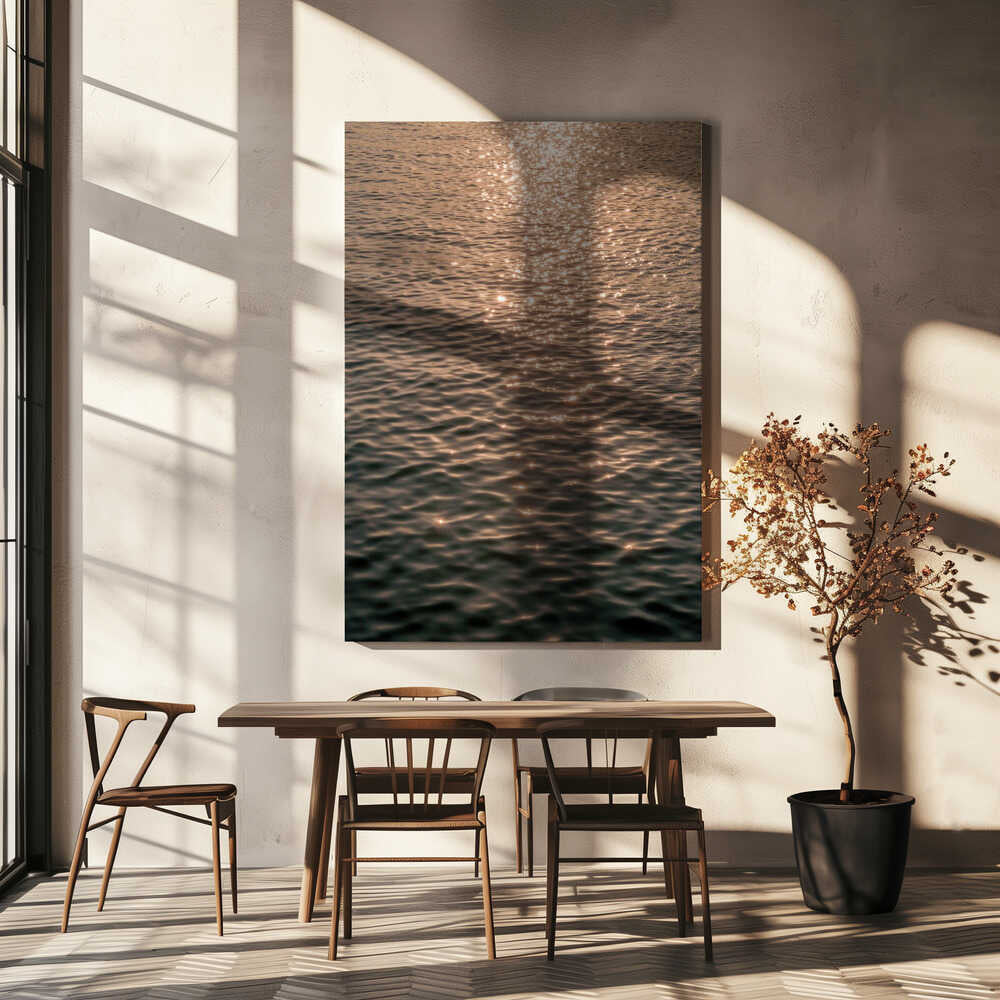 Sunset at Sea Poster