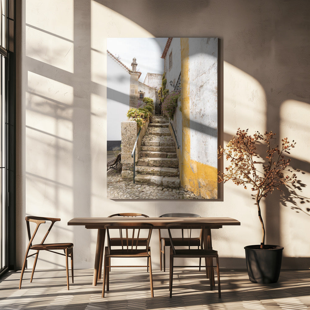 Obidos Stairs Poster