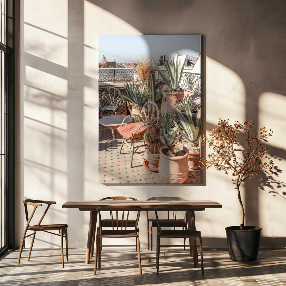 Rooftop in Marrakech Poster