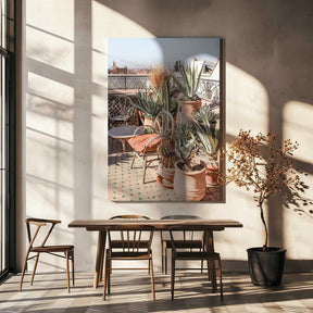 Rooftop in Marrakech Poster