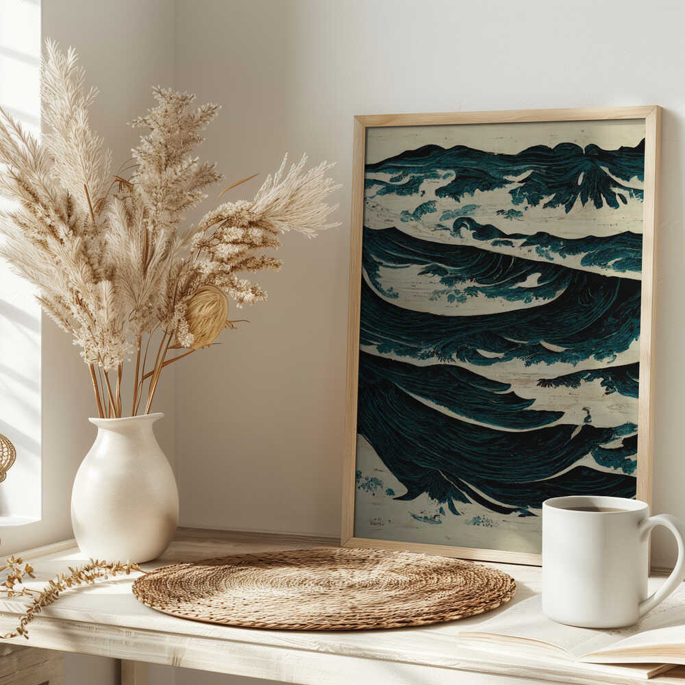 Turbulent Waves Poster