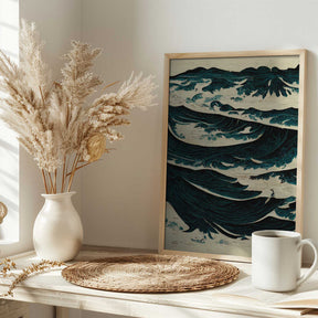 Turbulent Waves Poster