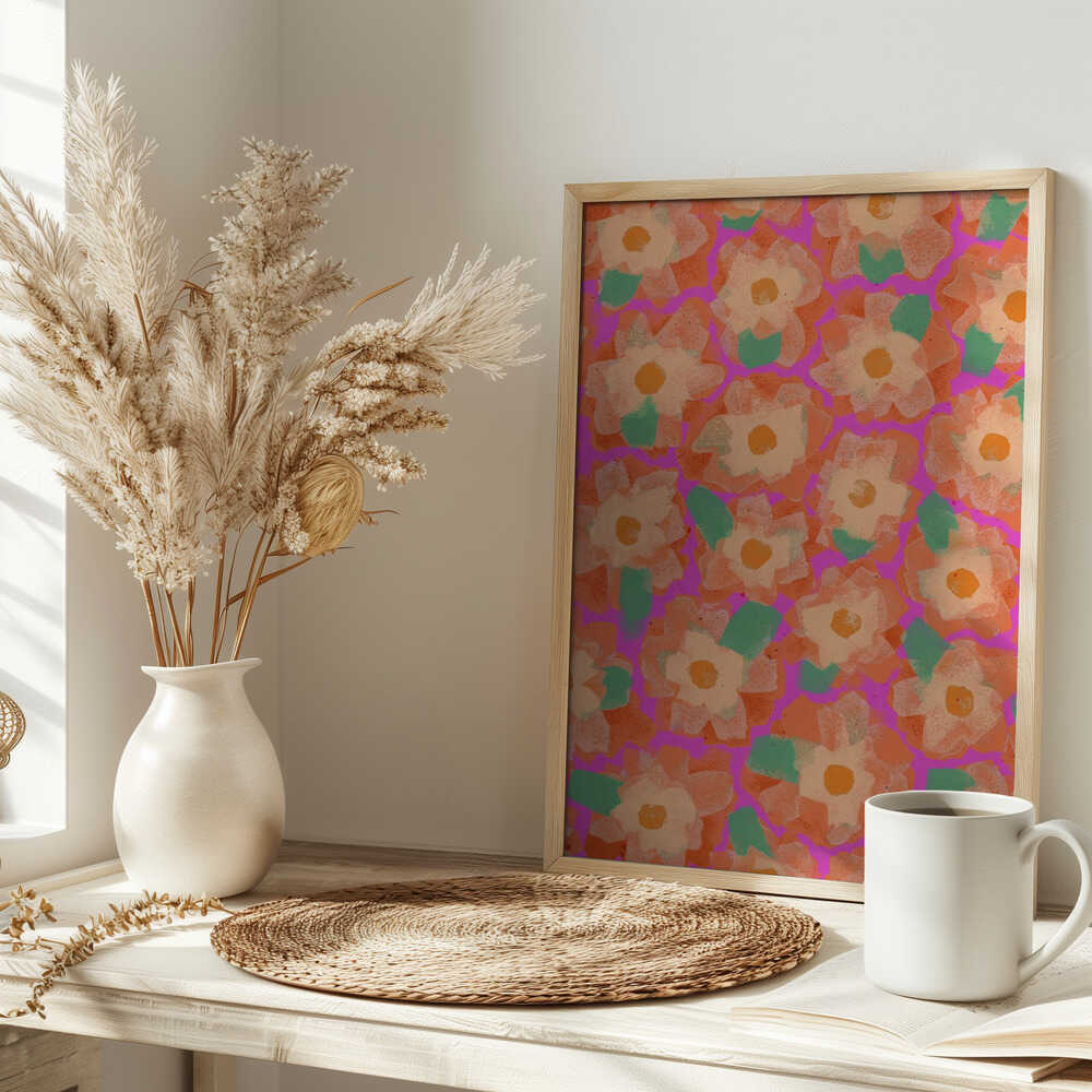 Vibrant Petal Dance Poster