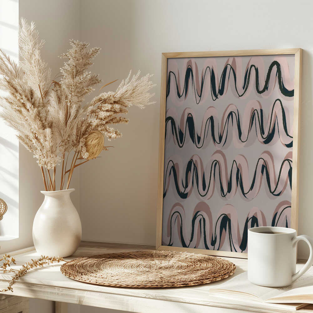 Rhythmic Waves Poster