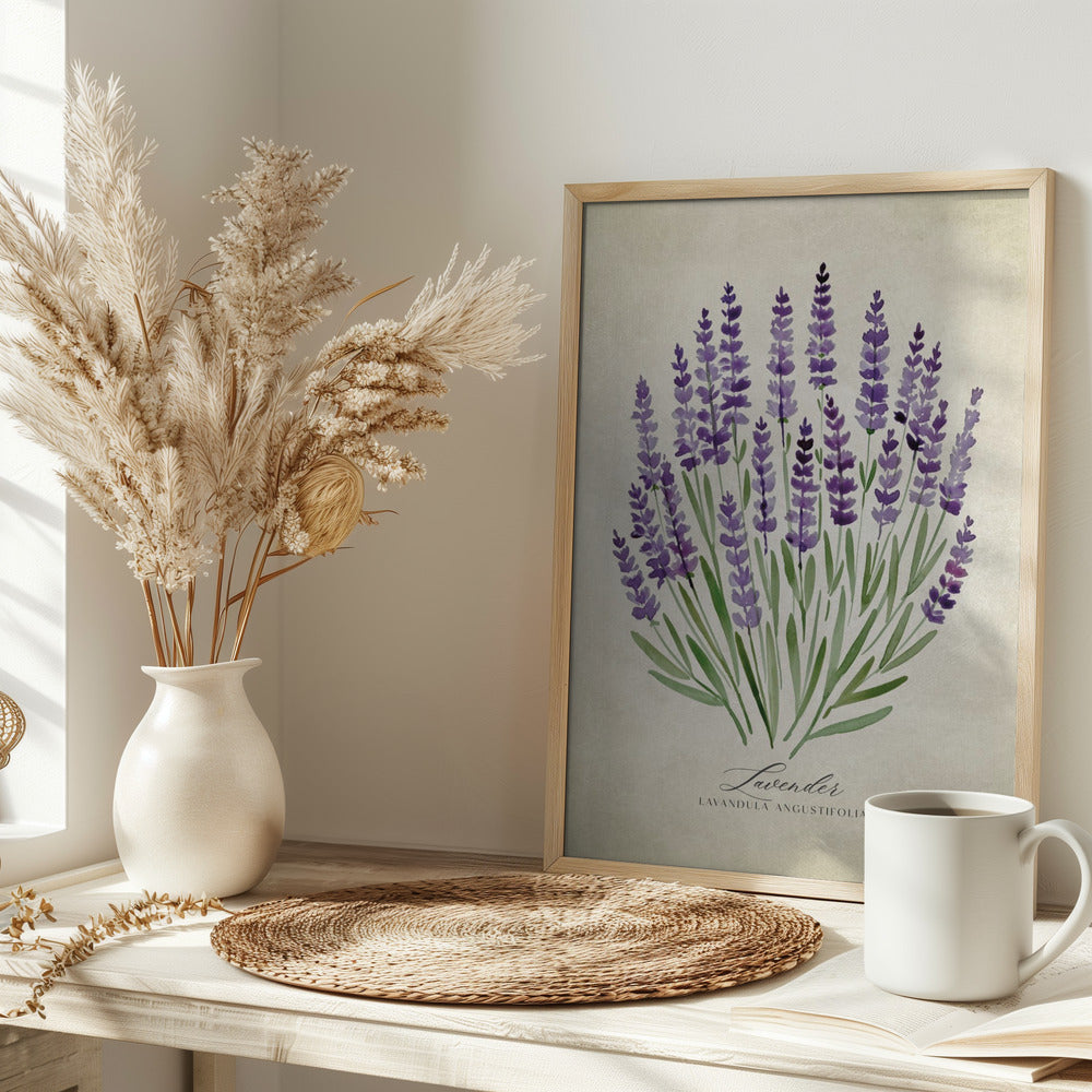 Lavender vintage Poster