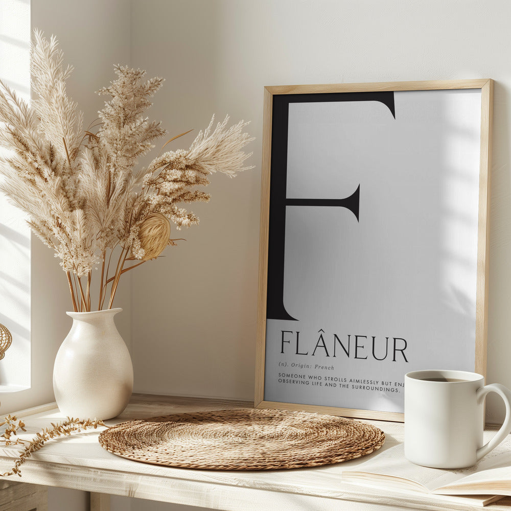 Flâneur definition Poster