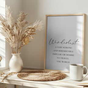 Wanderlust quote Poster