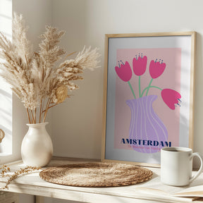 Amsterdam Tulips Poster