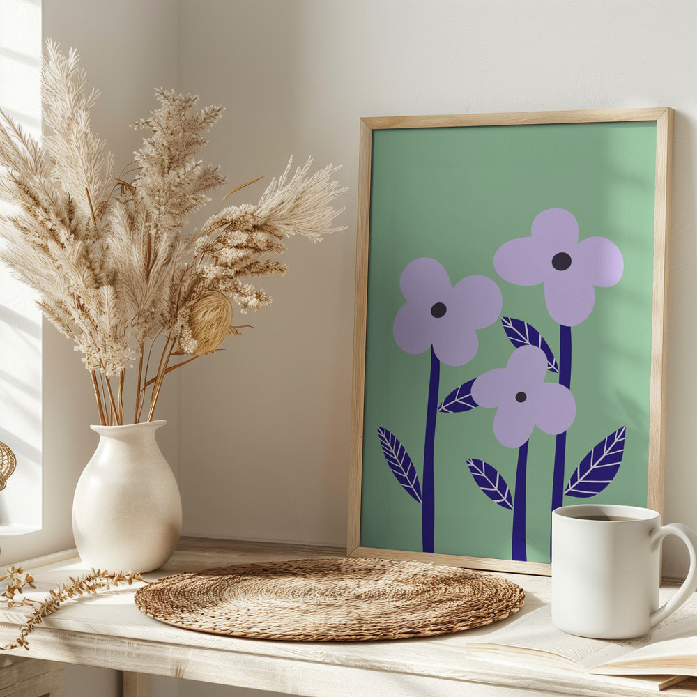 Lilac Flowers Poster