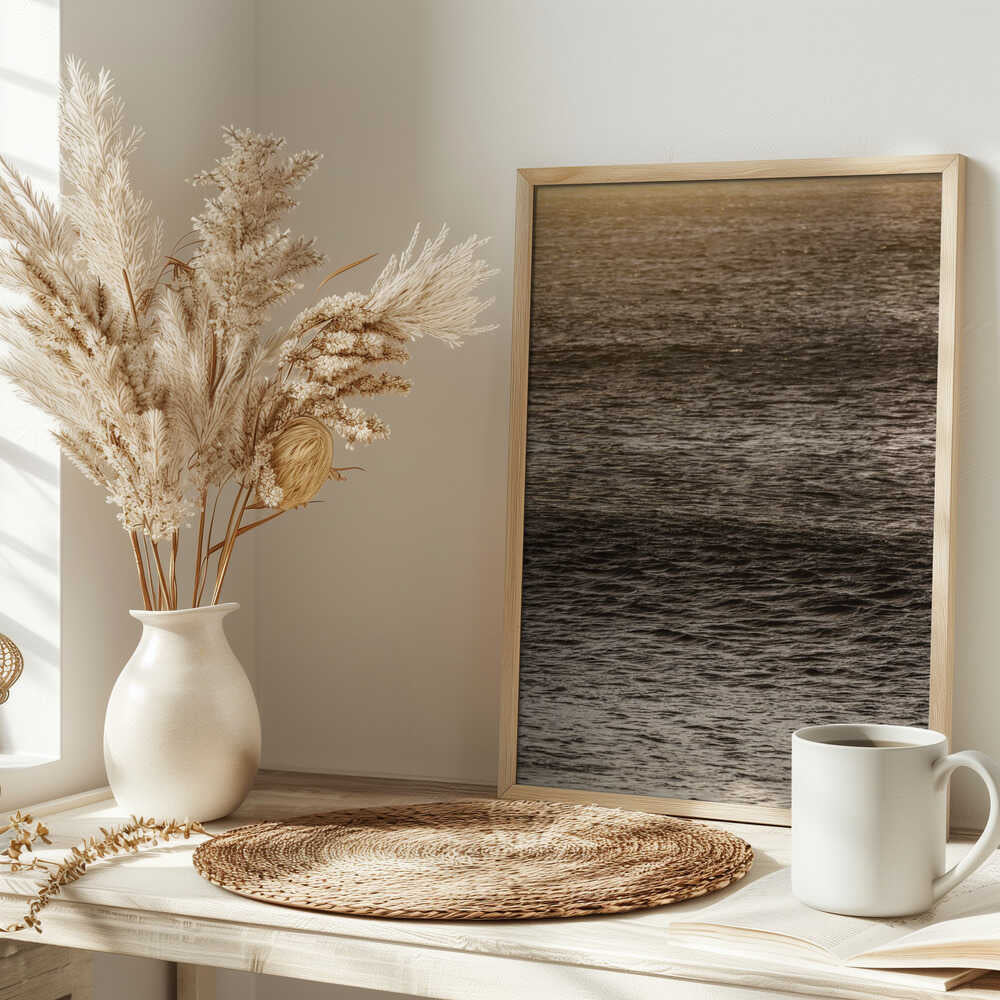 Golden Tide Ripples Poster