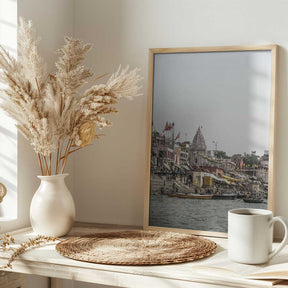 Ganges Riverside Scene Poster