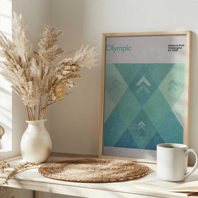 Geometric Peaks Poster