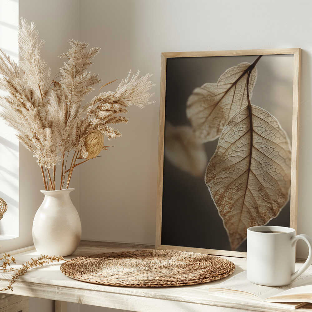 Ethereal Leaves Poster