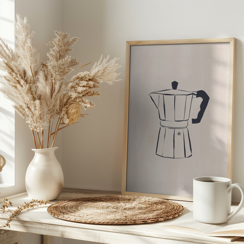 Cafetiere By Ivy Green Illustrations Poster