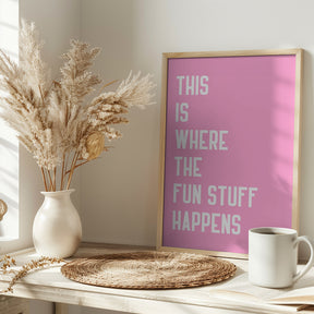 Where the fun stuff happen Poster