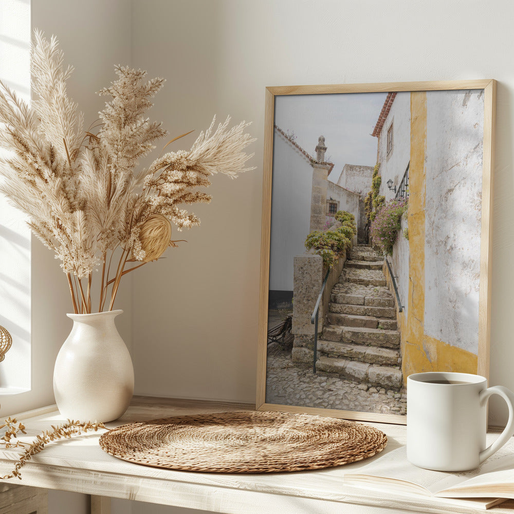 Obidos Stairs Poster