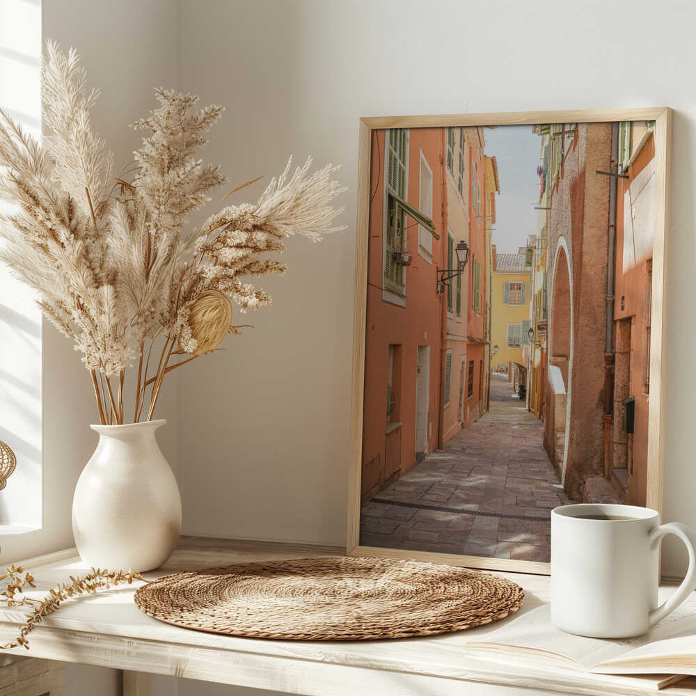 Streets of Menton Poster