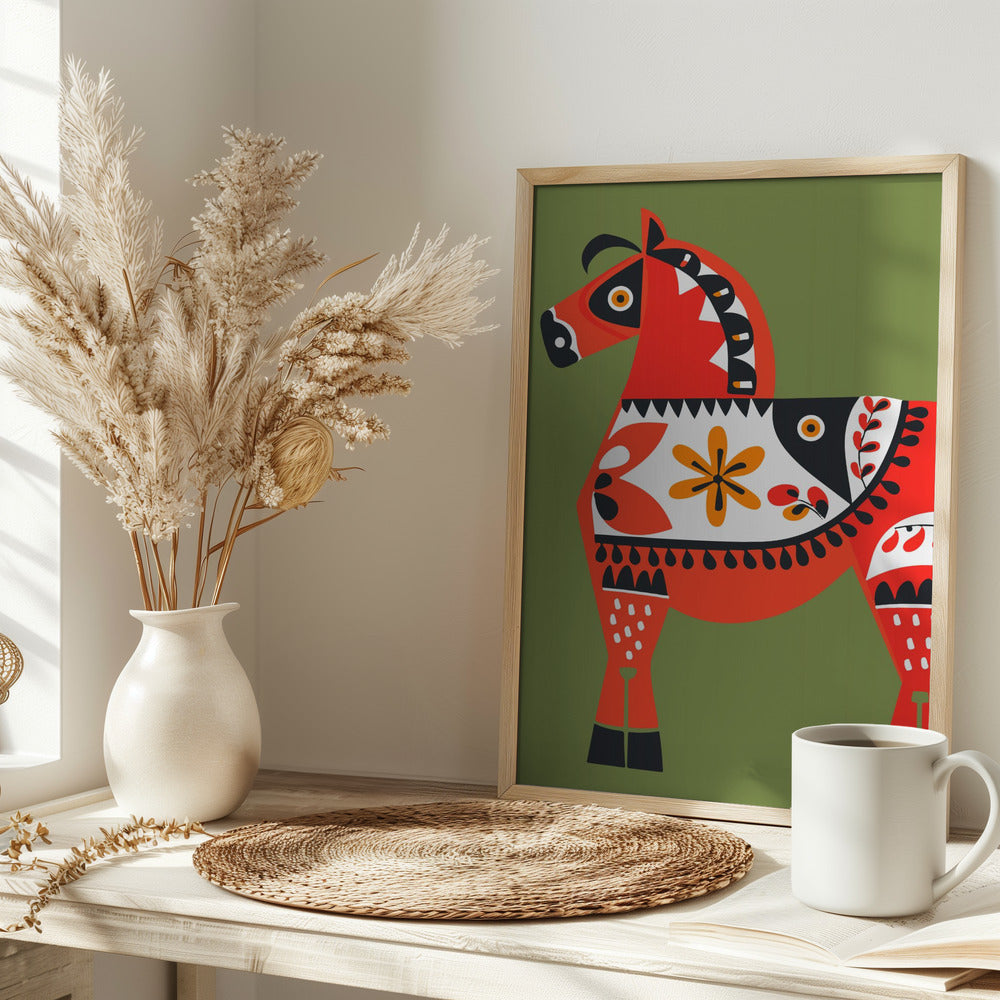 Alternative Dala Horse Poster