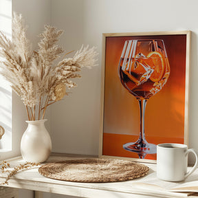 Aperol Spritz Orange Poster