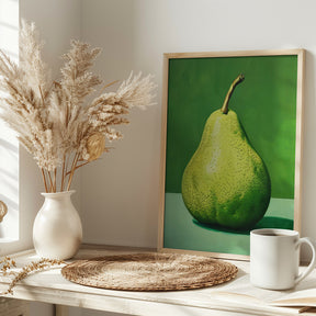 Green Pear Poster