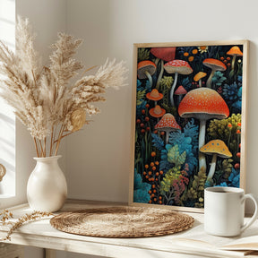 Nature 1 mushrooms Poster