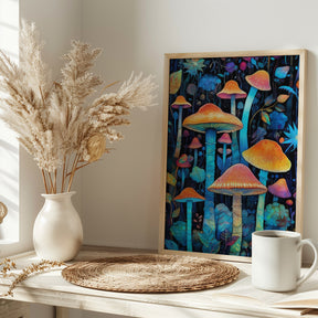 Nature 2 mushrooms Poster