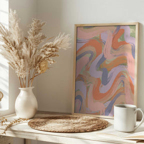 Swirling Hues Poster