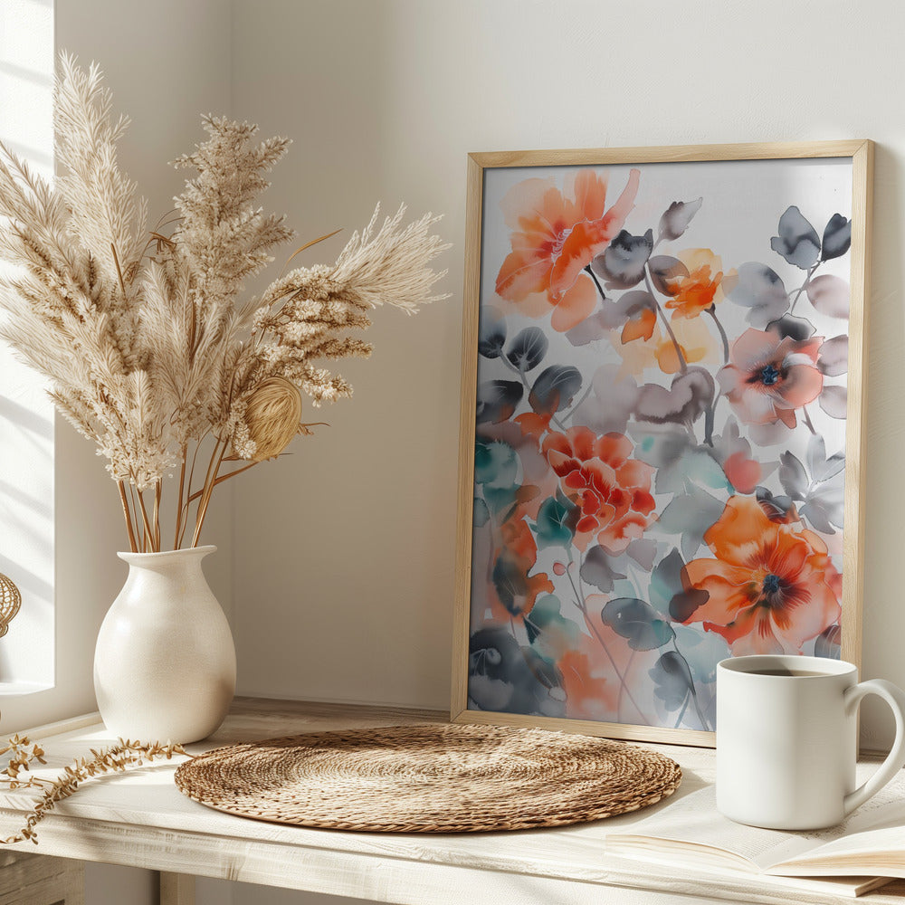 Watercolor Floral No. 2 Poster