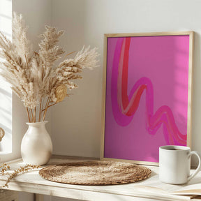 Neon Waves Poster