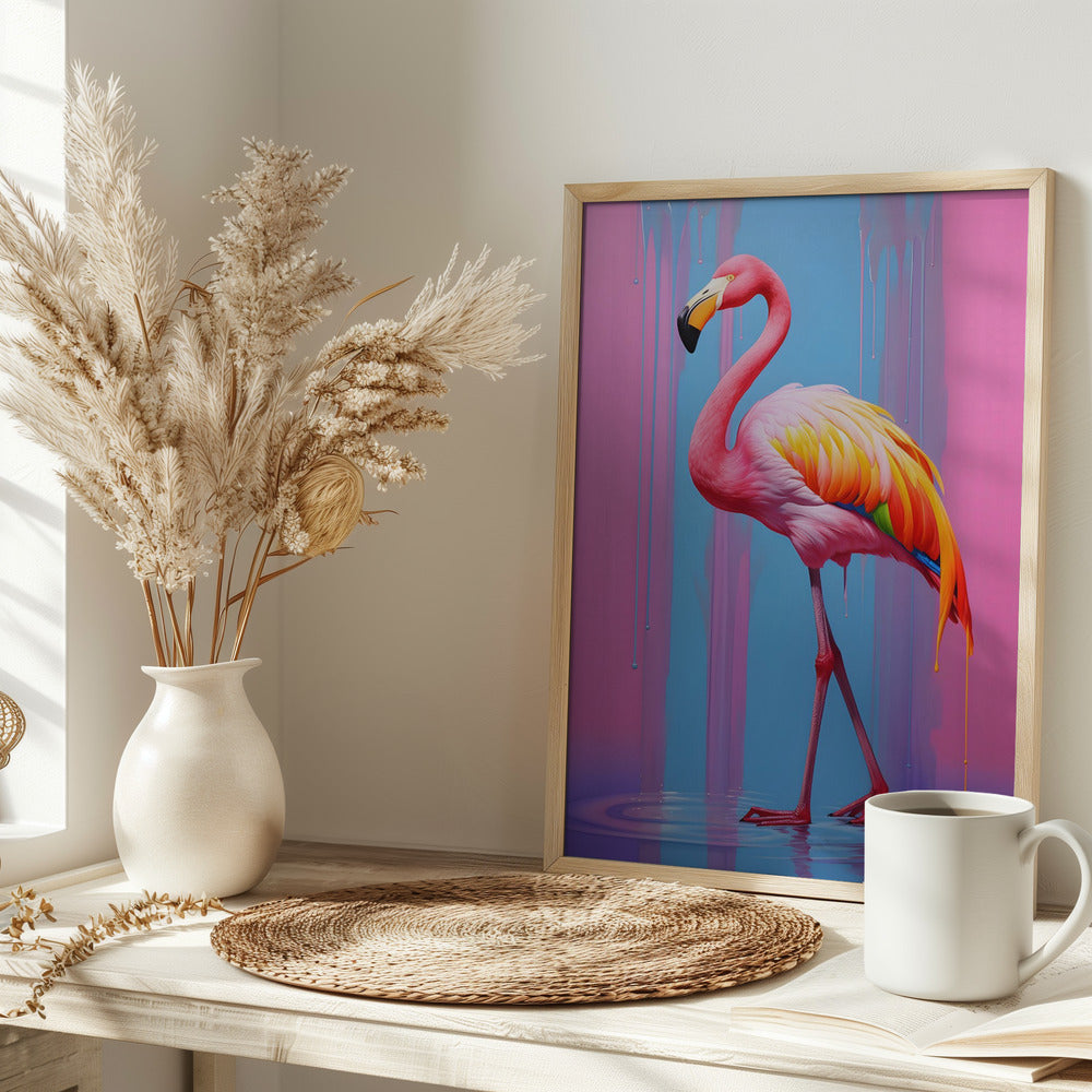 Flamingo Pop Art Poster