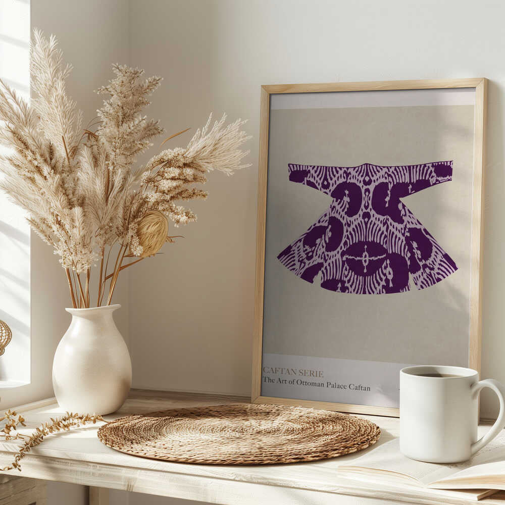 Purple Caftan Elegance Poster