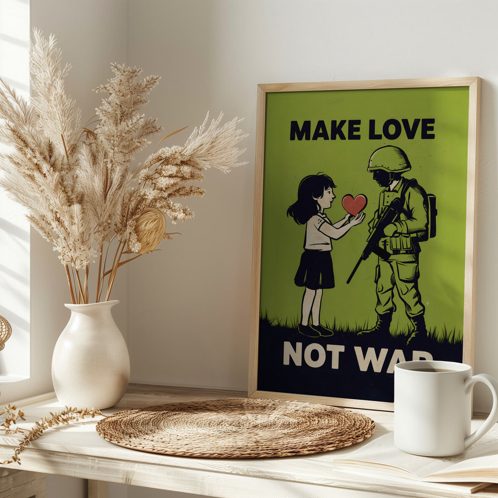 Make Love   Not War Poster