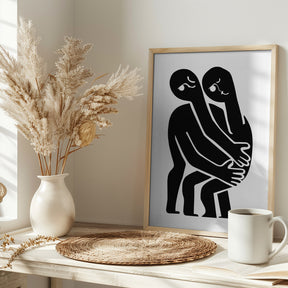 Abstract Hug No 1 Poster